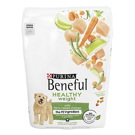 Purina Beneful Dog Food Dry Healthy Weight With Real Chicken - 28 Lb