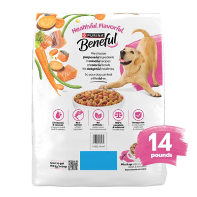 Purina Beneful Originals Salmon Dry Dog Food - 14 Lbs - Image 3