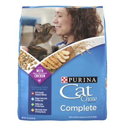 Purina Cat Chow Cat Food Dry Complete Chicken - 15 Lb