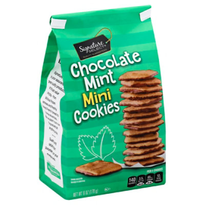 Signature SELECT Cookies Mini Chocolate Mint - 6 Oz - shaws