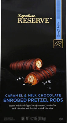 Signature RESERVE Pretzel Rod Enrobed Caramel & Milk Chocolate - 4.2 Oz - Image 2