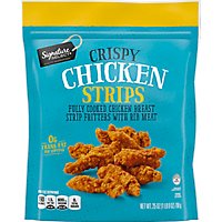 Signature SELECT Crispy Chicken Strips Fully Cooked Chicken Breast With Rib Meat Frozen - 25 Oz - Image 2