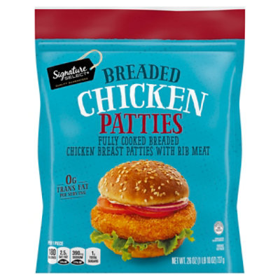 Fully Cooked Breaded Chicken Patties