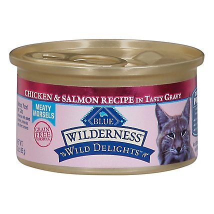 Blue Wilderness Wild Delights Cat Food Chicken & Salmon In Tasty Gravy - 3 Oz - Image 3
