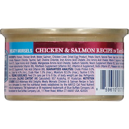 Blue Wilderness Wild Delights Cat Food Chicken & Salmon In Tasty Gravy - 3 Oz - Image 5