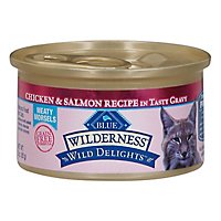 Blue Wilderness Wild Delights Cat Food Chicken & Salmon In Tasty Gravy - 3 Oz - Image 2