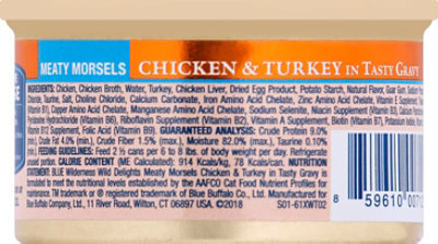 Blue Wilderness Wild Delights Cat Food Chicken & Turkey In Tasty Gravy - 3 Oz - Image 3