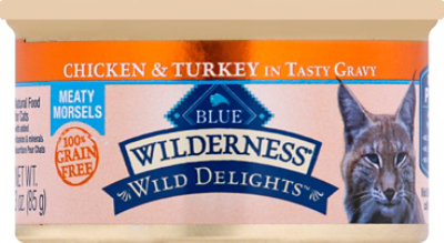 Blue Wilderness Wild Delights Cat Food Chicken & Turkey In Tasty Gravy - 3 Oz - Image 2