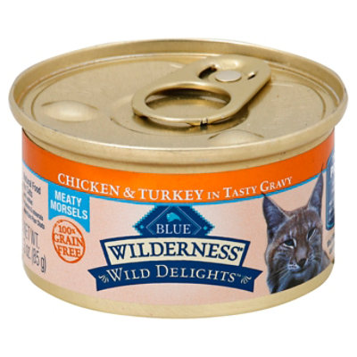 Blue Wilderness Wild Delights Cat Food Chicken & Turkey In Tasty Gravy - 3 Oz - Image 1