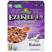 Food for Life Ezekiel 4:9 Cereal Sprouted Flourless Flake Raisin - 14 Oz - Image 3