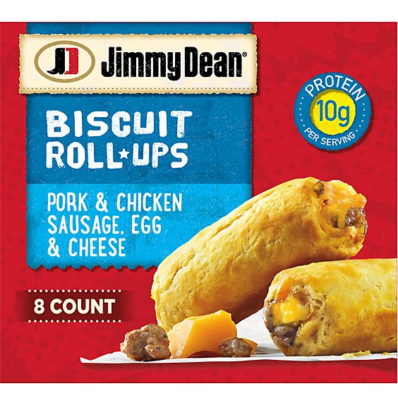 Jimmy Dean Sausage Egg & Cheese Biscuit Roll-Ups 8 Count