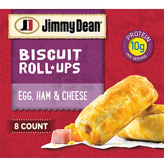 Jimmy Dean Egg Ham & Cheese Biscuit Roll-Ups 8 Count