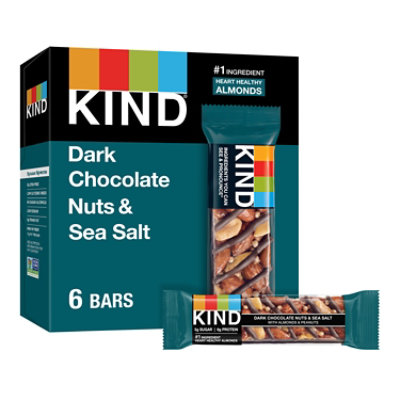 KIND Bar Dark Chocolate Nuts & Sea Salt - 6-1.4 Oz - Image 1