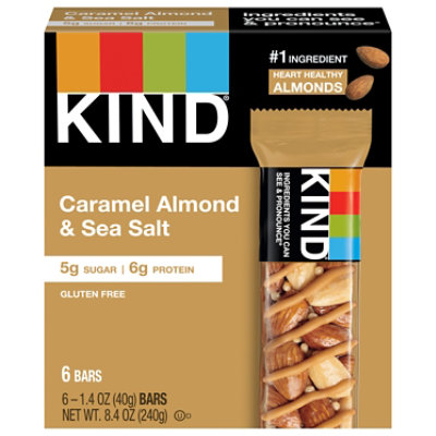 KIND Caramel Almond & Sea Salt Gluten Free Nut Bars - 6-1.4 Oz - Image 3