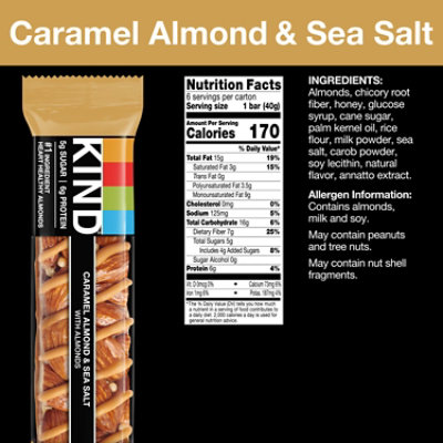 KIND Bar Caramel Almond & Sea Salt - 6-1.4 Oz - Image 2