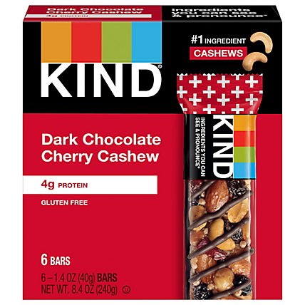 KIND Bars Dark Chocolate Cherry Cashew - 6-1.4 Oz - Image 3