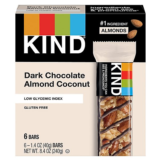 KIND Bar Dark Chocolate Almond Coconut - 6-1.4 Oz