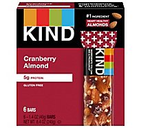 KIND Bar Cranberry Almond With Macadamia Nuts - 6-1.4 Oz
