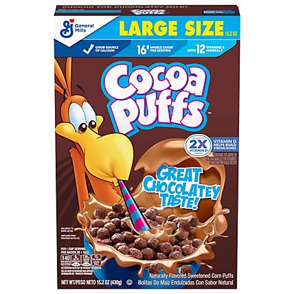 General Mills Cocoa Puffs Frosted Large Size - 15.2 Oz - Image 2