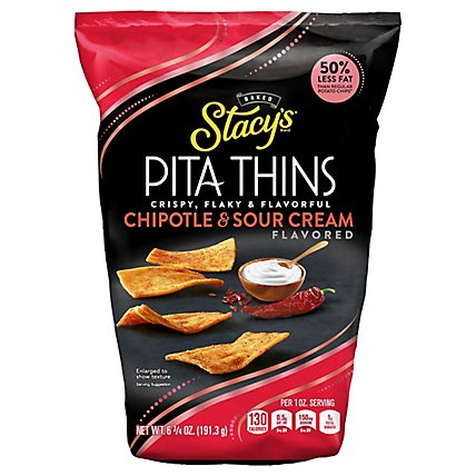 Stacys Pita Thins Chipotle & Sour Cream - 6.75 Oz - Image 2