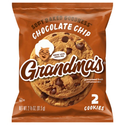 Grandmas Cookies Chocolate Chip - 2.875 Oz