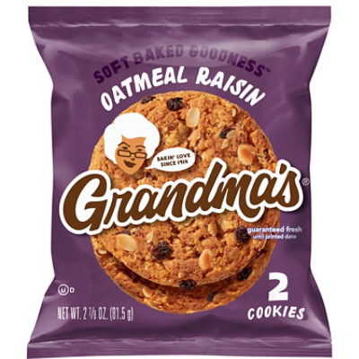 Grandmas Cookies Oatmeal Raisin - 2.875 Oz - Image 1
