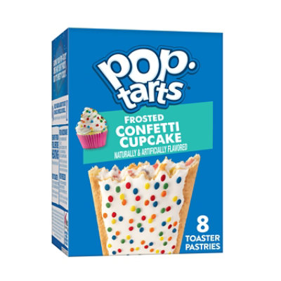 Pop-Tarts Toaster Pastries Breakfast Foods Frosted Confetti Cupcake 8 Count - 13.5 Oz