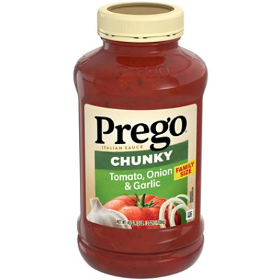 Prego Chunky Tomato - Onion and Garlic Pasta Sauce - 45 Oz - Image 1