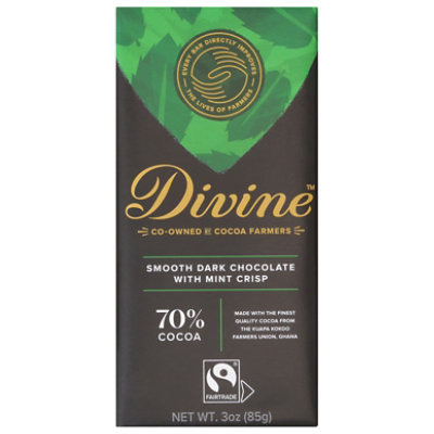 Divine Ch Choc Bar Drk W Mint Crisp - 3 Oz - Image 3