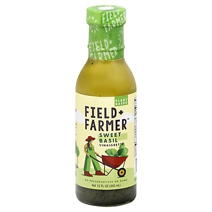 Field & Farmer Sweet Basil Vinaigrette - 12 Fl. Oz. - Image 3
