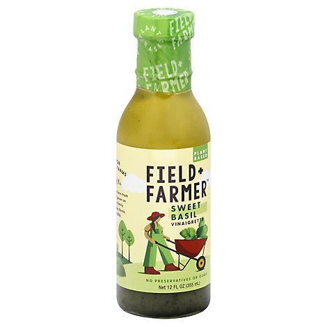Field & Farmer Sweet Basil Vinaigrette - 12 Fl. Oz.