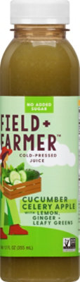 Field & Farmer Cucumber Apple Mint Juice - 12 Fl. Oz. - Image 2