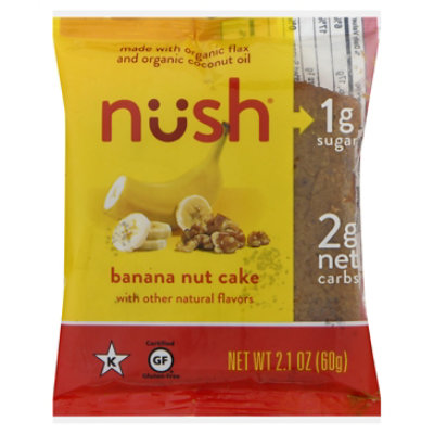 Nush Cake Slice Bnana Nut - 2.1 Oz