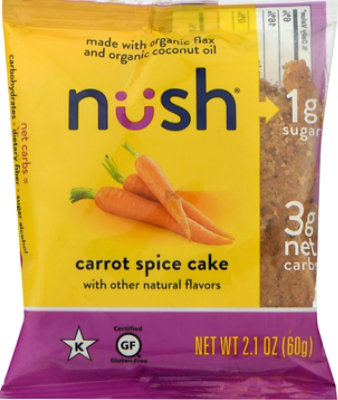 Nush Cake Slice Carrot Spice - 2.1 Oz - Image 2