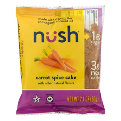 Nush Cake Slice Carrot Spice - 2.1 Oz - Image 1