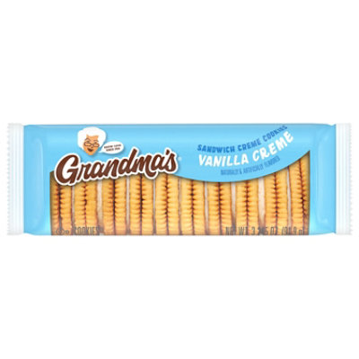 Grandmas Sandwich Cremes Cookies Vanilla Naturally And Artificially Flavor - 3.245 Oz - Image 1