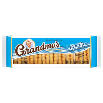 Grandmas Sandwich Cremes Cookies Vanilla Naturally And Artificially Flavor - 3.245 Oz