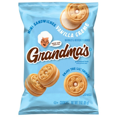 Grandmas Cookies Mini Sandwich Cremes Vanilla - 3 Oz - Image 3