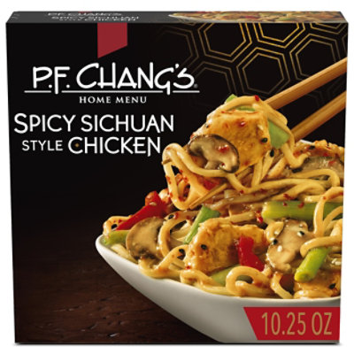 P.F. Chang's Home Menu Spicy Sichuan Style Chicken Noodle Bowl Frozen Meal - 10.25 Oz - Image 1