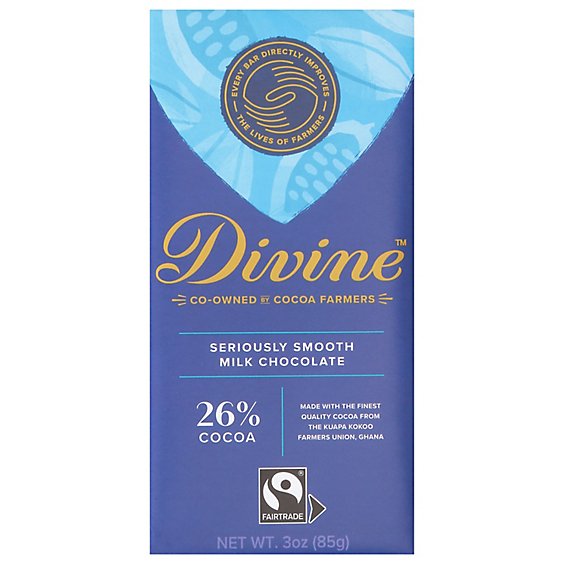Divine Ch Choc Bar Milk - 3 Oz