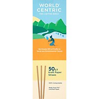 World Cen Straw Cmpostbl Paper - 50 Count - Image 2