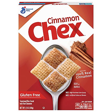 Cinnamon Chex Cereal Rice Sweetened With Real Cinnamon Gluten Free - 12 Oz - Image 3