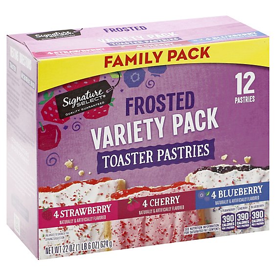 Signature Select Toaster Pastry Variety Family Pk - 22 Oz