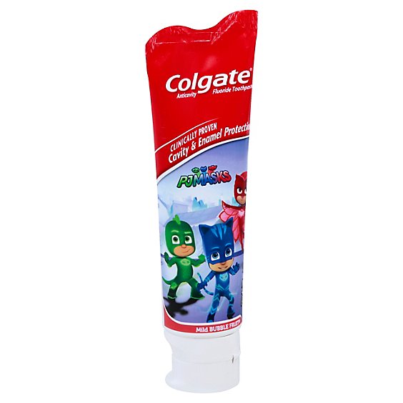 Colgate Toothpaste Anticavity Fluoride PJ Masks Mild Bubble Fruit - 4.6 Oz