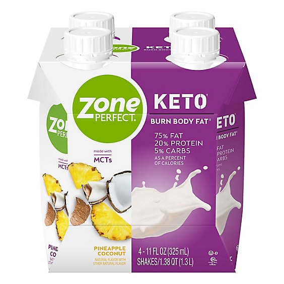 Zoneperfect Keto Rtd Pineapple Coconu - Each