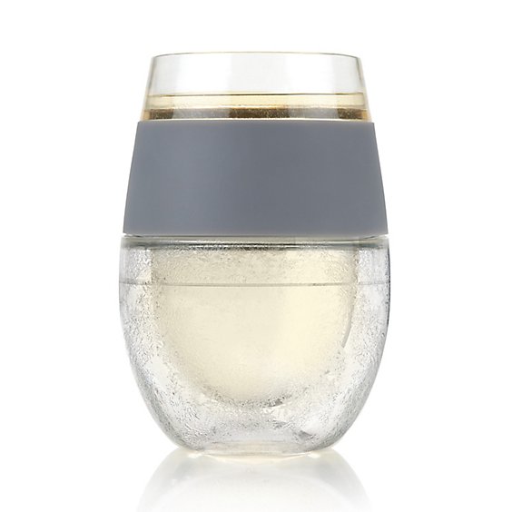 Wine Freeze Cooling Cup In Grey - 1 Each