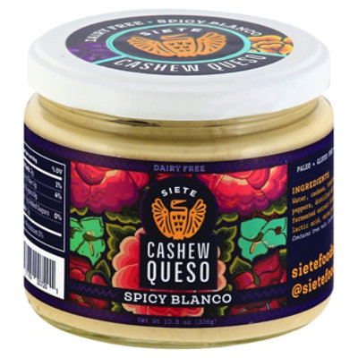 Siete Dairy Free Spicy Blanco Cashew Queso - 10.8 Oz - Image 3