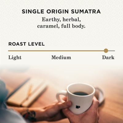 Peet's Coffee Single Origin Sumatra Dark Roast Ground Coffee Bag - 10.5 Oz - Image 2