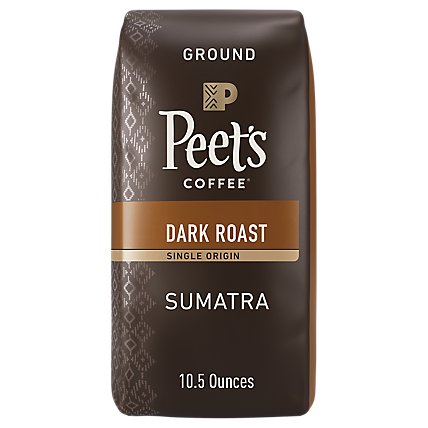 Peet's Coffee Single Origin Sumatra Dark Roast Ground Coffee Bag - 10.5 Oz - Image 1