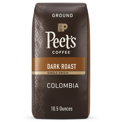 Peet's Coffee Single Origin Colombia Dark Roast Ground Coffee Bag - 10.5 Oz - Image 1